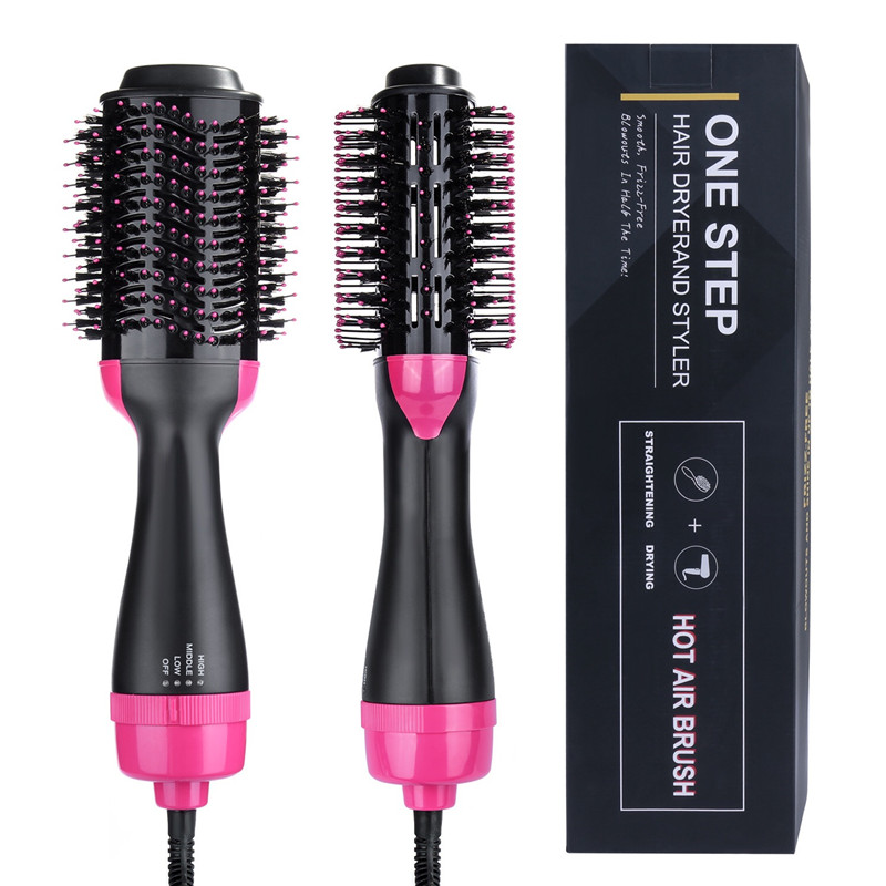 Szczotka do włosów i Volumizer 4-IN-1 Salon Stylizacja włosów Suszarka do włosów Szczotka Ceramiczna elektryczna suszarka do włosów Lokówka